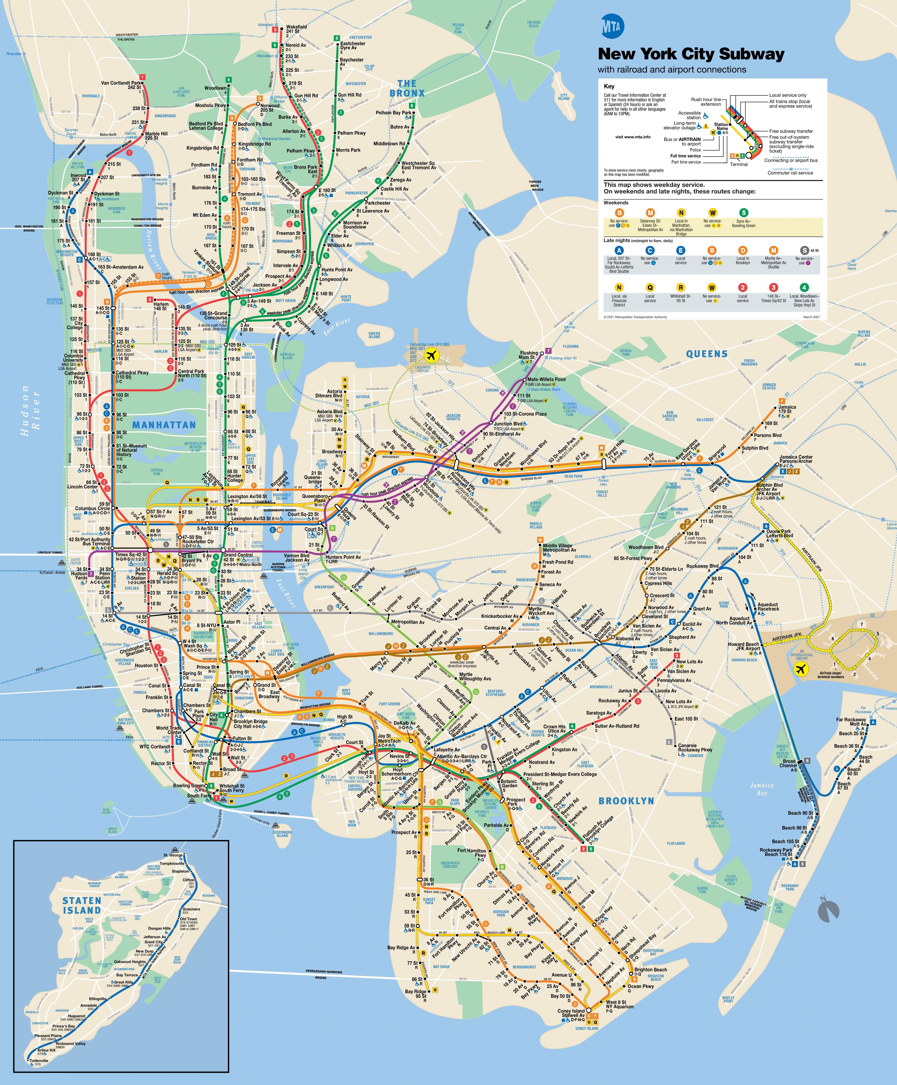 Brooklyn Metro Map 