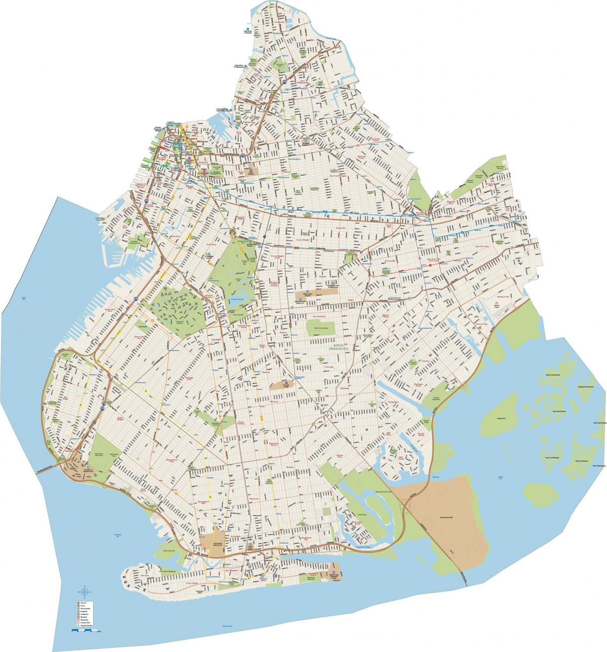 Brooklyn streets map