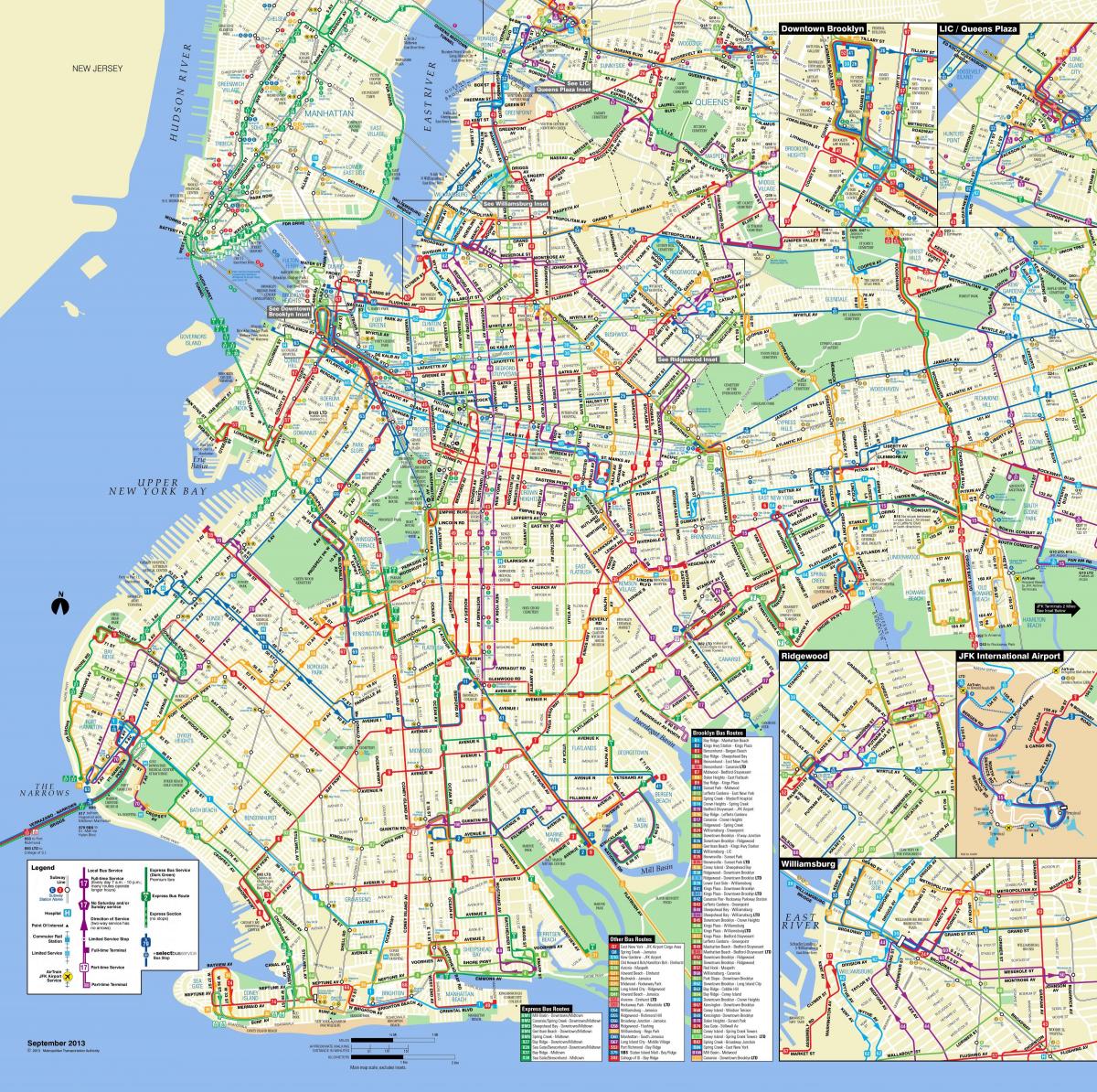 Brooklyn transportation map